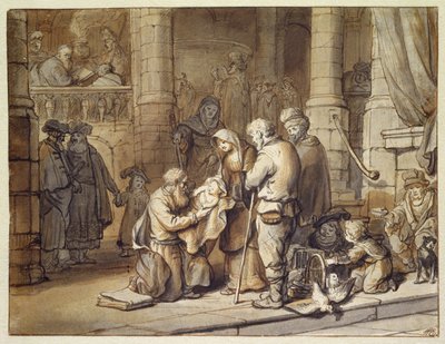 De presentatie van Christus in de tempel door Gerbrand van den Eeckhout